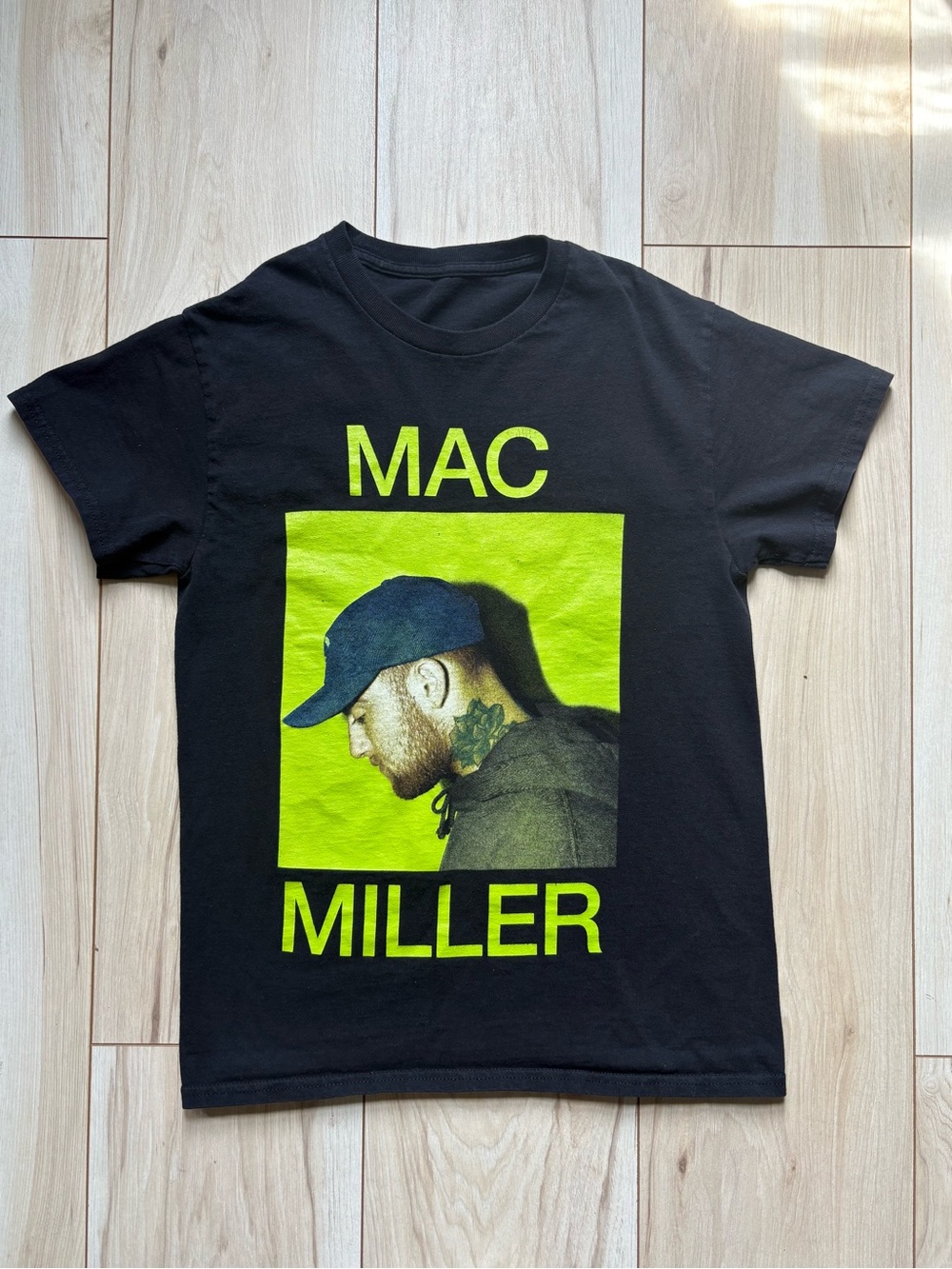 Mac Miller Graphic T Shirt Black Neon Green Rap Hip Hop Tee Streetwear Unisex